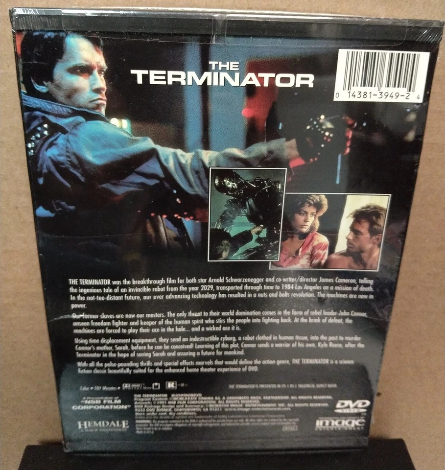The Terminator DVD 1984 Rare Hemdale Snapcase Brand New, Sealed - Image 2 of 2