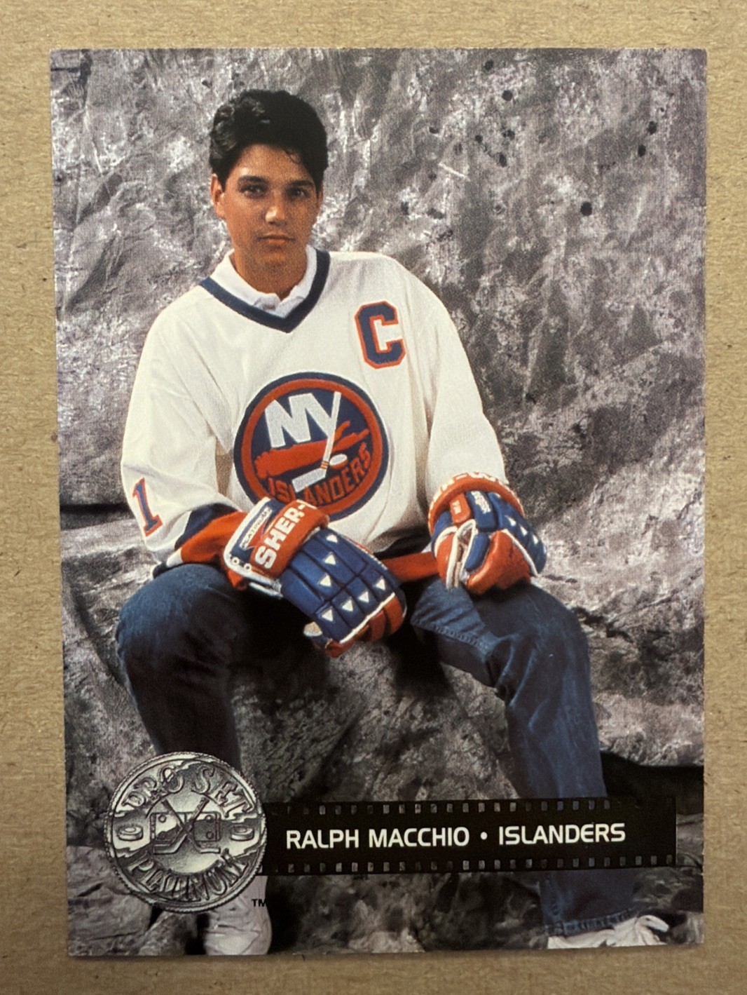 Ralph Macchio 1991-92 Pro Set Platinum #295 Celebrity Captain NY Islanders