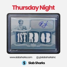 2009 TOPPS TRIPLE THREADS JOSH FREEMAN AUTO RELICS PRINTING PLATE CYAN 1/1
