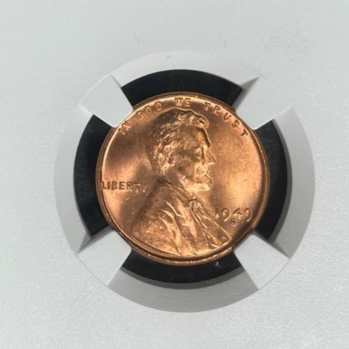 1949-S LINCOLN WHEAT CENT ~ NGC MS 66 RD ~BEAUTIFUL COIN~REF#02-057