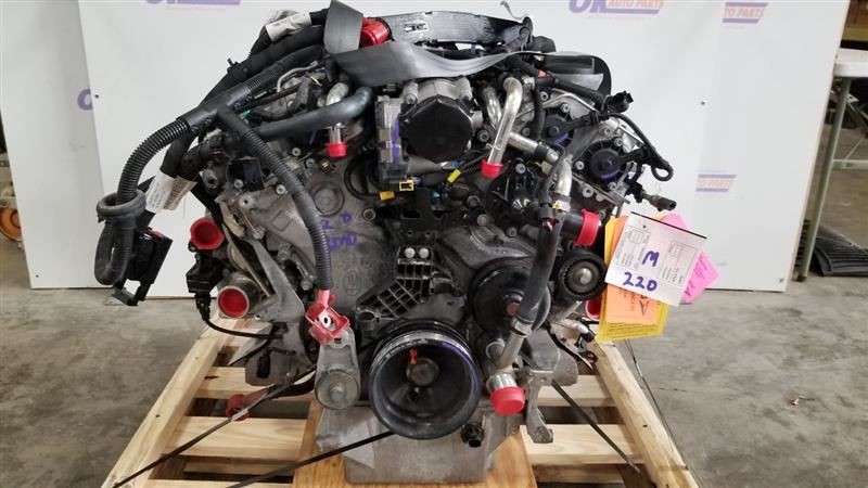 3.0L ENGINE ASSEMBLY WITH TURBOS 2017 MASERATI QUATTROPORTE S GRAN LUSSO RWD 46K