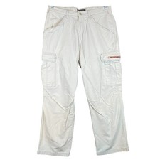 Vintage Polo Jeans Company Military Pants Mens 34x30.5 Ralph Lauren Cargo Ivory