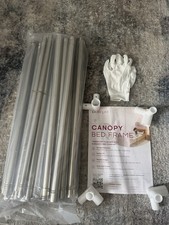 Premium Canopy Bed Frame Post for Twin Size Beds, Enhanced Metal Poles, Four Co