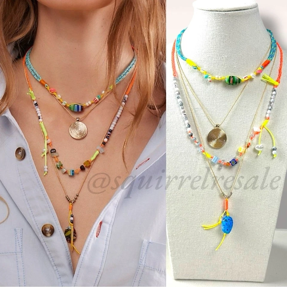 Collar Free People My Magic en Capas Dorado Ariana Ost Bohemio Caprichoso NUEVO  Foto 2 de 4