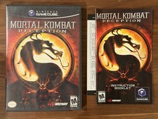 Mortal Kombat Deception (Nintendo GameCube, 2005) Case + Manual Only