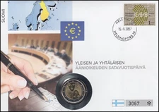Numis letter suffrage Finland, coin 2 Euro UNC 2007