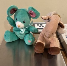2 Enesco Precious Moments Tender Tails Rosie Mouse Plush And Moose Plush 7
