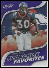 2023 Panini Prestige Terrell Davis Franchise Favorites Xtra Points Purple #/99