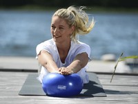 Sissel® Pilates Soft Ball Blau