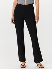 Quince Ultra-Stretch Ponte Bootcut Pants-Black- XL- Inseam 28inch