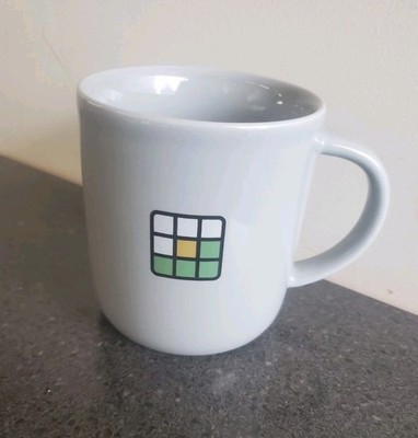 New York Times Games Wordle Mug Gray Ceramic NYT Official Mug