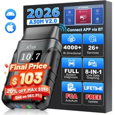 2026 XTOOL A30M V2.0 Bluetooth Bidirectional ...