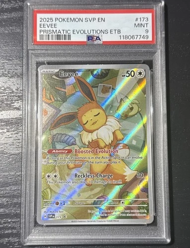 2025 POKEMON PRISMATIC EVOLUTIONS ETB EEVEE BLACK STAR PROMO BGS 9.5 #173