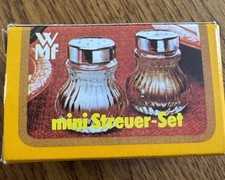 WMF Mini Streuer-Set Salz- und Pfefferstreuer, Glas, Cromargan-Deckel