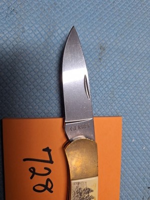  ナイフ　97223  アメリカ Vintage Gerber USA 97223 Folding Pocket Knife, Lockback, Wood