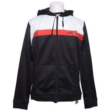 2XU, Kapuzenpullover, Größe: L, Schwarz/Rot/Weiß, Polyester, Streifen #T42