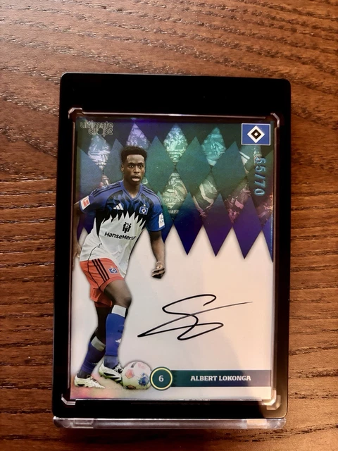 2025 Ultimate Dropz Nur der HSV - Albert Lokonga /70 On-Card Auto