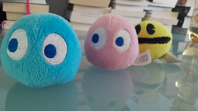 Pac-Man Plüsch Figuren 3 Stück ca. 7 cm