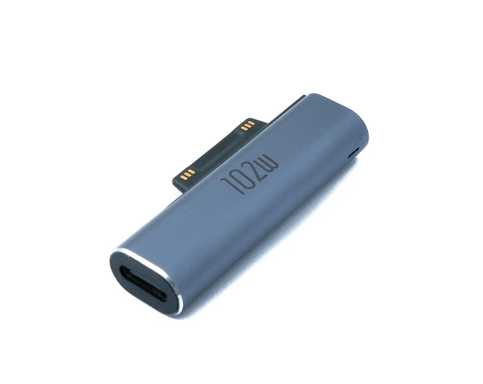 SYSTEM-S USB 3.1 Adapter Typ C Buchse für Microsoft Surface Pro 7 8 5 4 3 Go - Bild 2 von 4