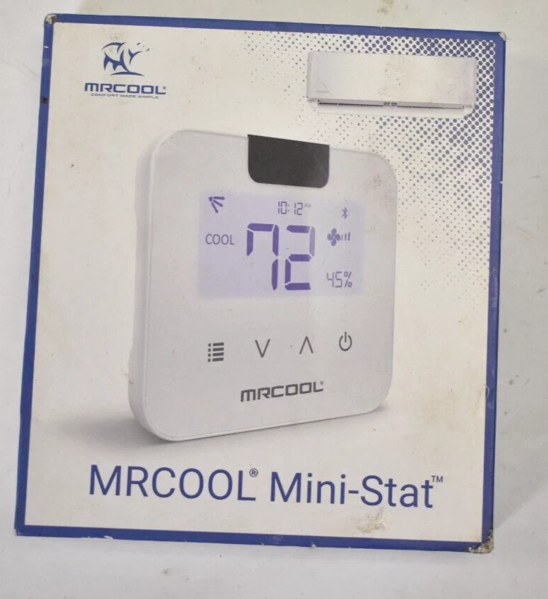 MrCool Mini Stat Ductless Thermostat White Square Module Unit Device  Control | eBay