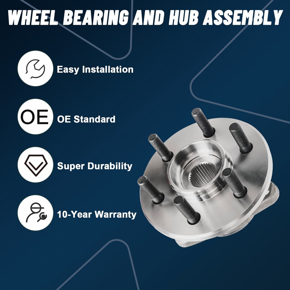 Durango Rear Hub Front Wheel Bearing Hub for 1998 - 2003 Dodge Durango 1997 - 2004 ...