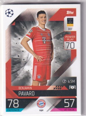 Topps Match Attax CL 22/23 No. 192 Benjamin Pavard