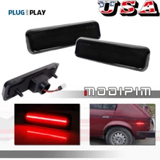 Smoke Red LED Rear Side Marker Lights For 1972-1974 Plymouth Barracuda Satellite