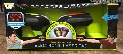 NEW Sharper Image Electronic Laser Tag Two 2 Player Set Indoor Outdoor Infrared 694202318683 | eBay