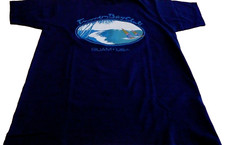 Vtg. Tumon Bay Club Guam USA Beach Wind Surfing Large Blue T-Shirt Made in USA