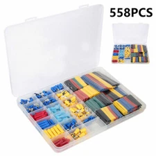 558x Cable Lugs Assortment Box Car Connector Flat Plug Set