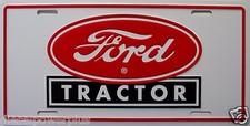 Ford Tractor License Plate Farm Red Logo Field Plow New Truck Auto Tag Ford Tractor License Plate Farm Red Logo Field Plow New Truck Auto Tag