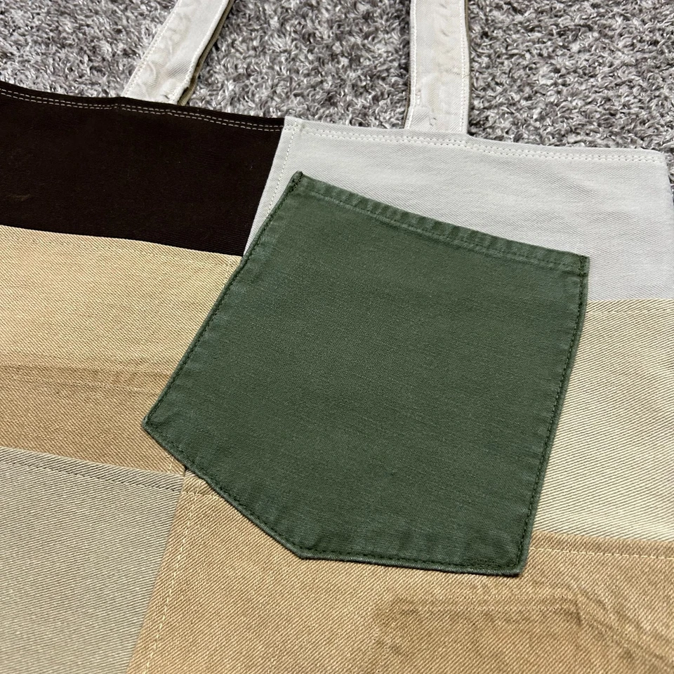 Bolso Hecho a Mano Retazos Denim Bolso de Mano Bolso de Hombro Lona Ropa de Trabajo 13x5,5x16 Foto 4 de 4