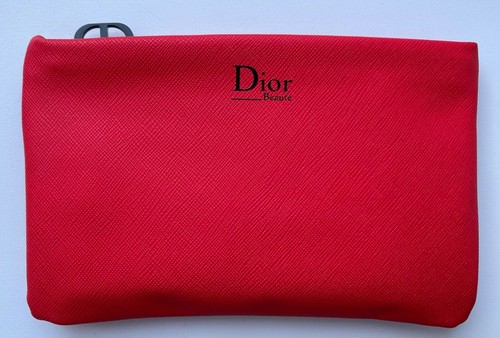 DIOR Cosmetici/trucco Borsa Sacchetto Pochette ROSSO regalo di persona  molto importante | eBay