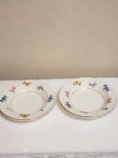 4 Pope Gosser Revere China sauce/fruit/dessert/berry bowls gold rim 5 3/4"