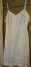 Vintage White Slip 100  nylon thick fabric L XL Figurfit 40