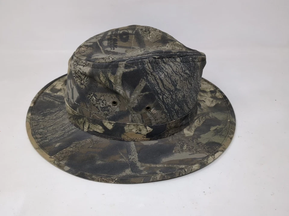 Mossy Oak Break Up Camuflaje Fedora Sombrero Camuflaje Hecho en EE. UU. Caza De Colección Talla M Foto 4 de 4
