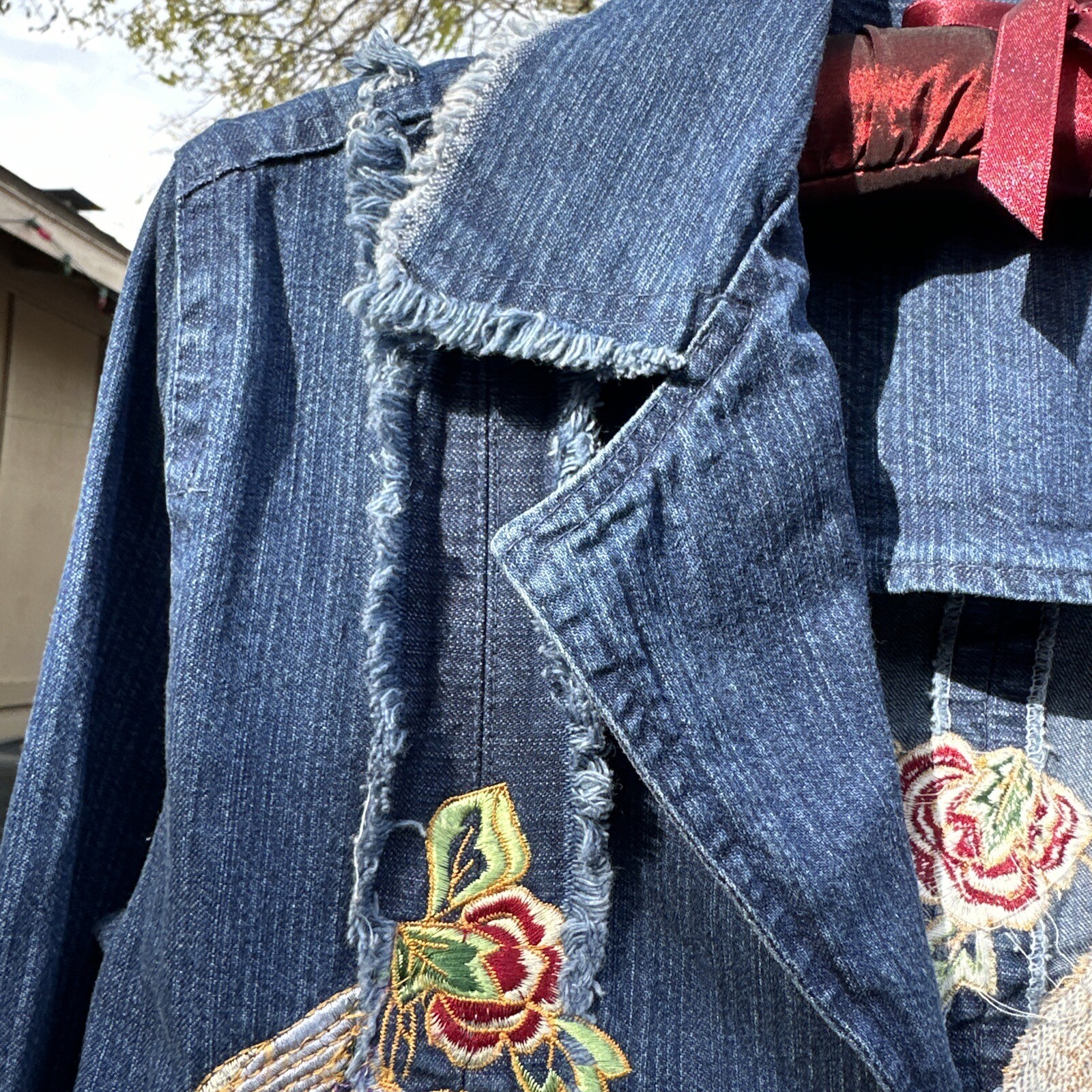 Daniel K Denim Long Sleeved Jacket Embroidered Wo… - image 5