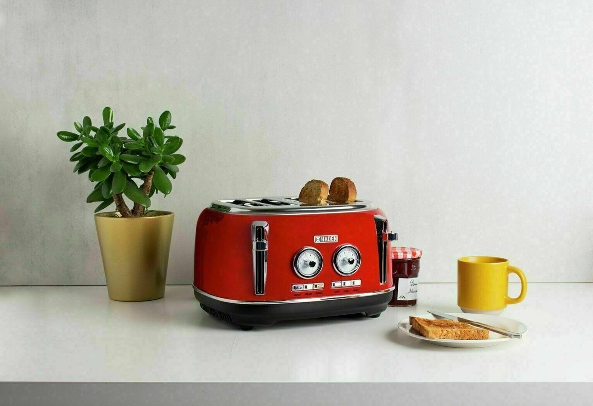 NEW Haden Jersey Red Slice Toaster and Kettle set UK