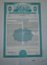 5000 Dollar Aktie New York State Housing Finance Agency 1972 (127867)