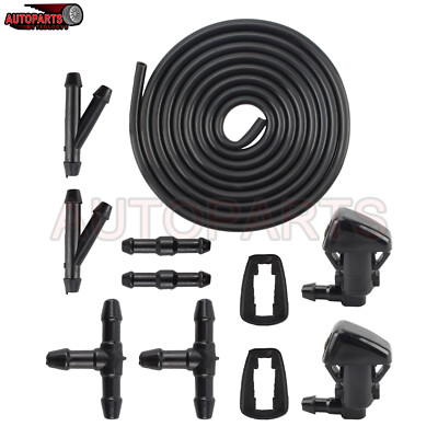 Windshield Washer Hose & Nozzle Kit For 2011-2016 Ford F250 F350 F450 F550 | AUXITO Brand Direct Replacement