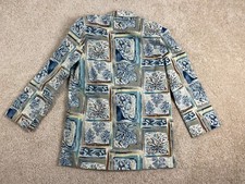 Vintage Toni Garment for CC Magic Blazer Coat Womens Size 39 Notch Lapel Blue