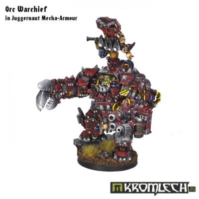 Ork Warchief in Juggernaut Mecha-Armour-Kromlech-Deff Dread