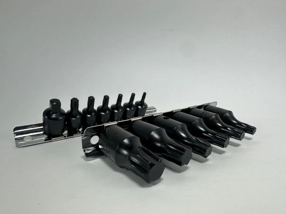 15 PCS 1/4" & 3/8" DR IMPACT CHROME VANADIUM STAR BITS SET - Image 3 of 3