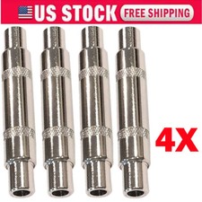 4Pc 6.3mm 1/4" Mono Female to Female Coupler Gender Changer Extenders NEW