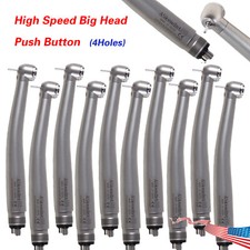 1-10 Pcs Dental High Speed Turbine Handpiece Push 2/4Hole Fit NSK PANA MAX CE