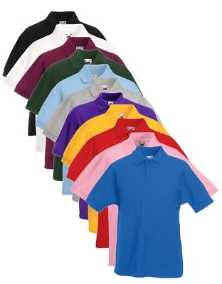 Fruit of the Loom Kinder Schule Polohemd mit Kragen - Kein Logo - Bild 1 von 2
