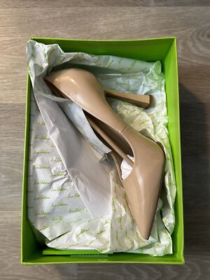Sam Edelman Hazel Pointed Toe Pump Heels Nude Leather SZ 6 M MSRP $150.00 EUC