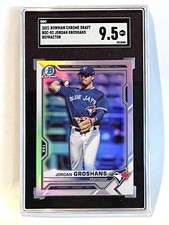 2021 Bowman Draft Chrome Refractor #BDC-82 Jordan Groshans Rookie SGC 9.5 NGM