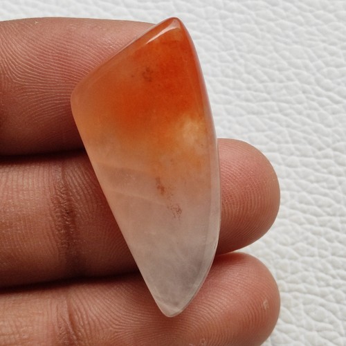 30ct Natural orange aventurine cabochon fancy shape gemstone for jewelry R11294 - Picture 3 of 5