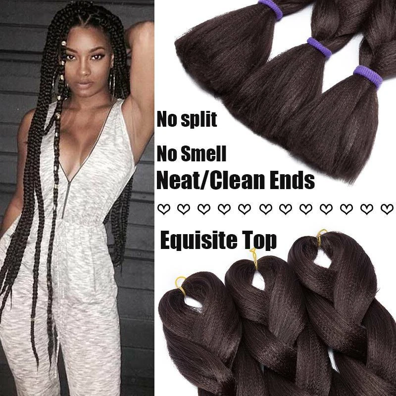 Длинная коробка косы Рождество Jumbo плетение волос расширения натуральный как человек - Изображение 3 из 4